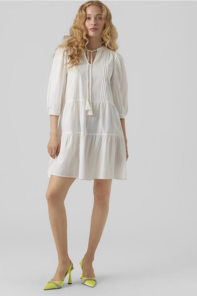 VMPRETTY 3/4 TUNIC WVN GA NOOS 10279712 SNOW WHITE